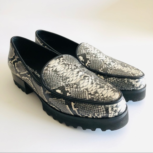 Donald J. Pliner ‘Enza’ Python Platform Loafers - Picture 3 of 12
